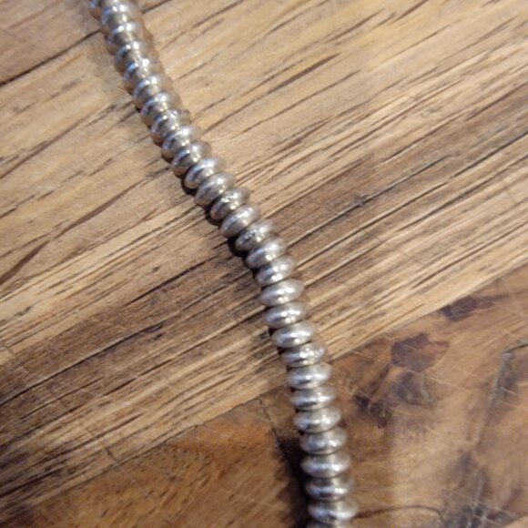 7Inch/18CM Silver Plated Small Rondelle Beads Halcraft Bead Gallery #82622 - Picture 5 of 8